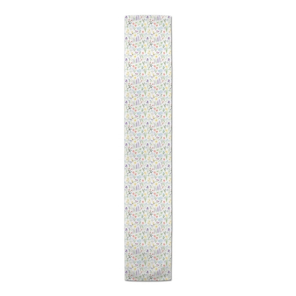 Pastel Floral Stems Table Runner, 72 in.