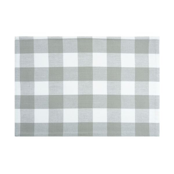 Franklin Slate Gingham Placemats, Set of 6 Kirklands Home