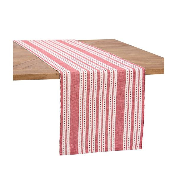 Scarlet Warner Striped Table Runner Kirklands Home