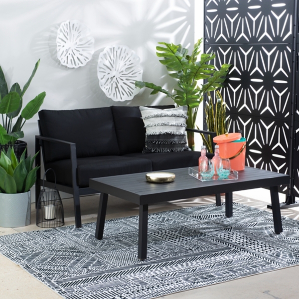 Black Holland Outdoor Coffee Table