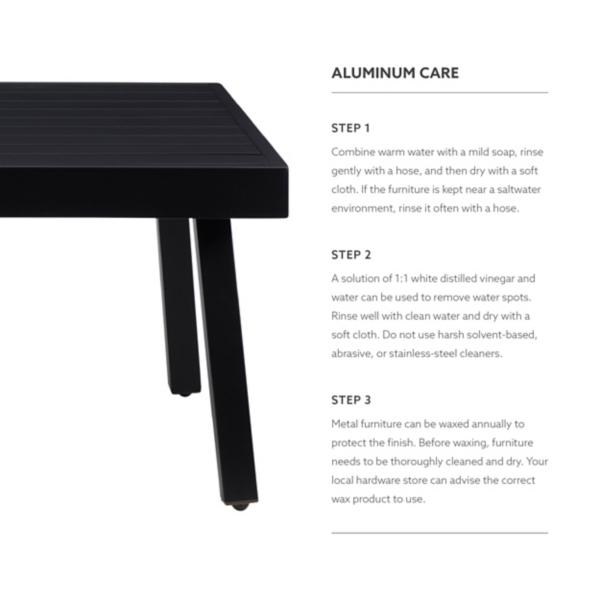 Black Holland Outdoor Coffee Table