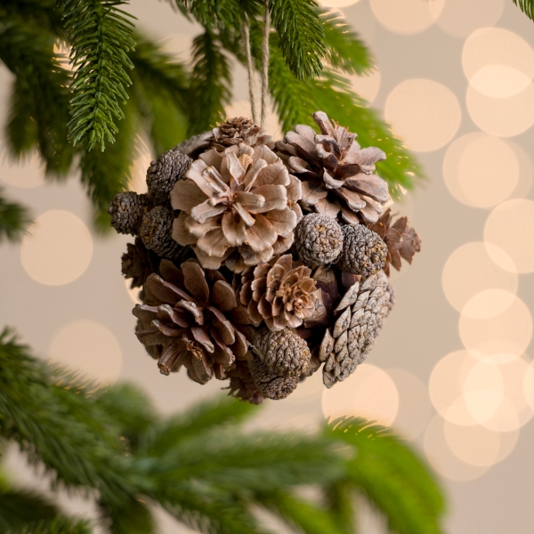 Pinecone Orb Christmas Ornament Kirklands Home