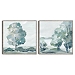 Blue Tree Forest 2-pc. Framed Canvas Art Print Set