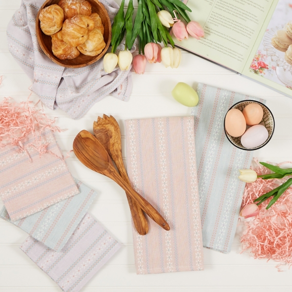 Daisy Dobby 6-pc. Dish Towel and Cloth Set