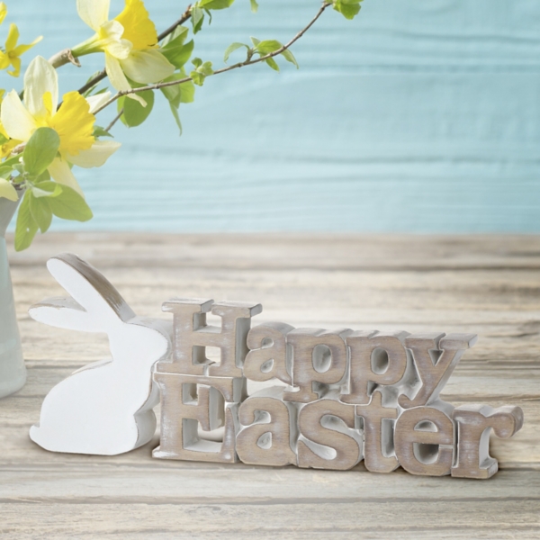 Happy Easter Bunny Tabletop Sign