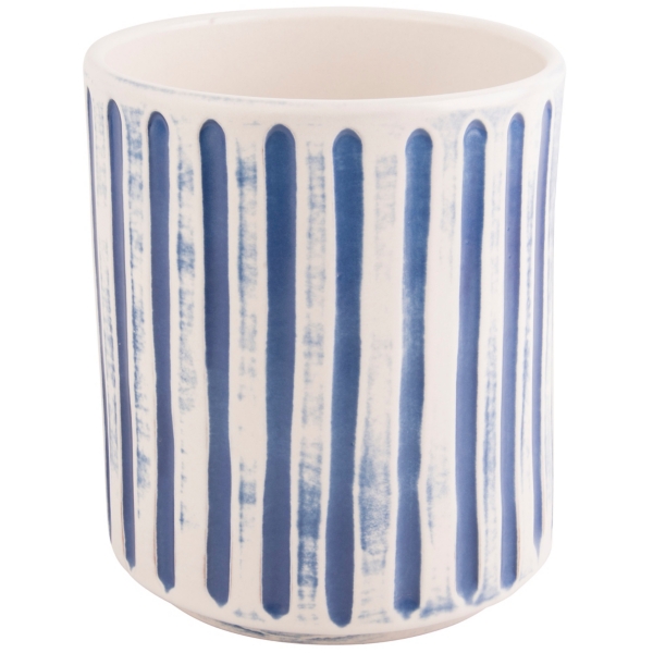 Blue Carved Lines Utensil Crock Kirklands Home