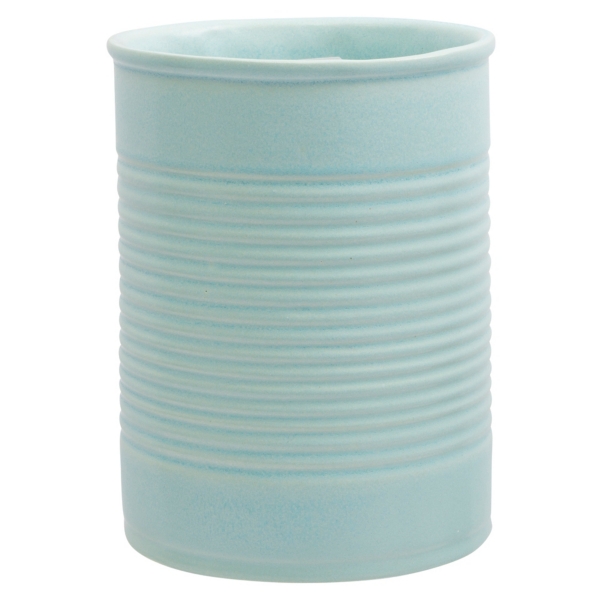 Glazed Blue Ribbed Utensil Crock Kirklands Home