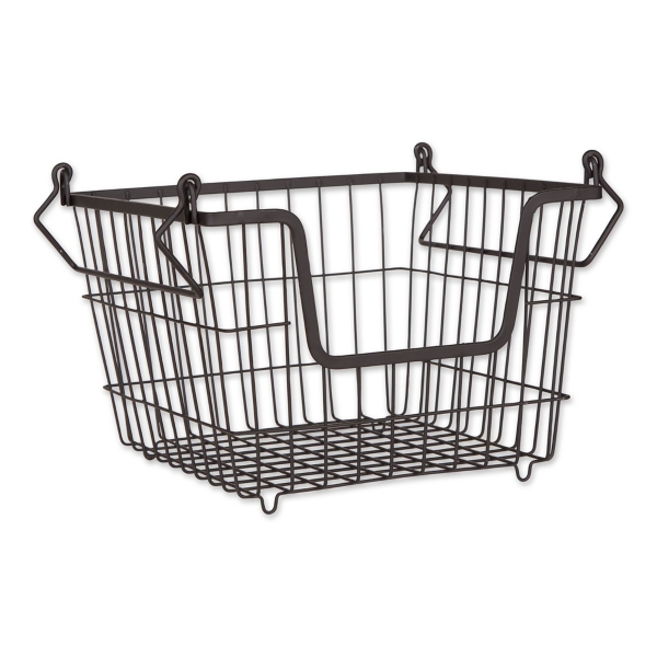 Stackable Black Wire Kitchen Basket, 8 in. Kirklands Home