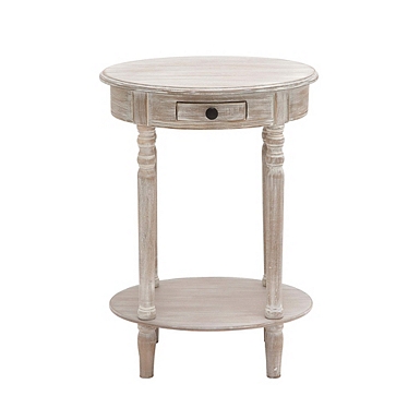 Emily distressed clearance demilune console table