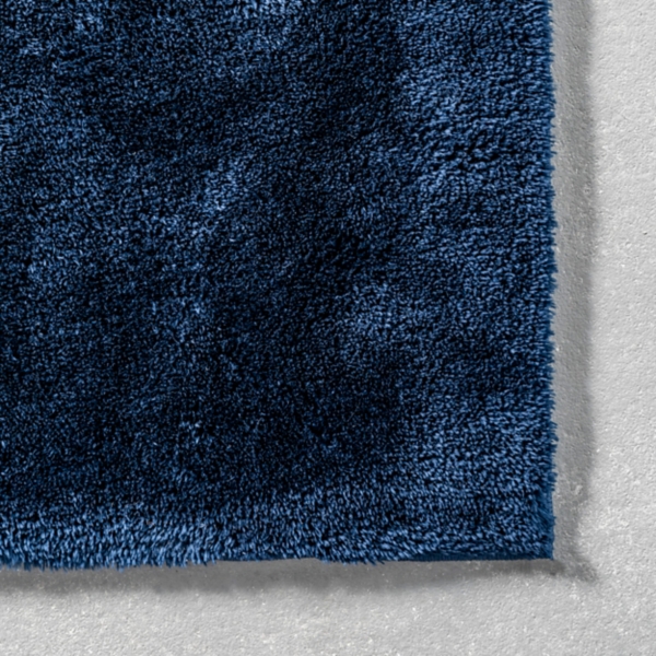 Navy Shag Washable Area Rug, 6x9