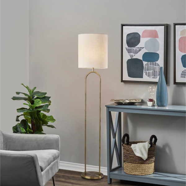 Brass Metal Arch Floor Lamp