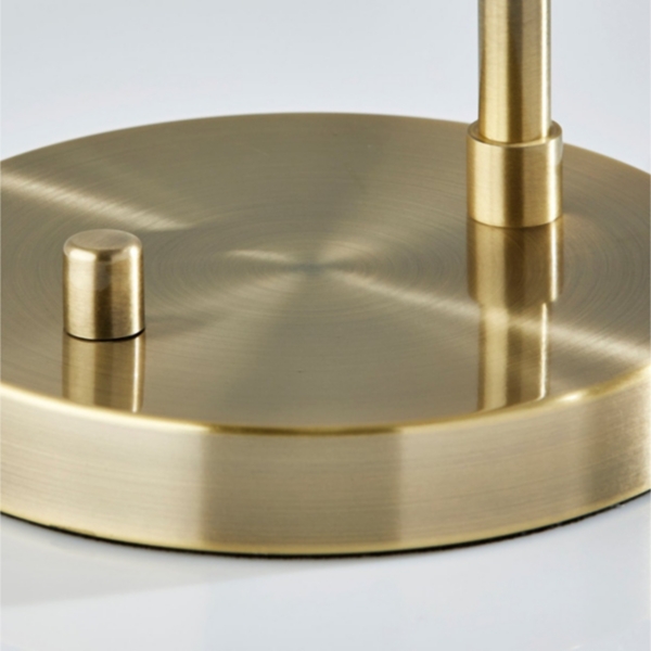 Gold Smoked Glass Table Lamp