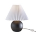 Black Sphere Pleated Mini Table Lamp