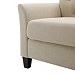 Beige Upholstered Button Tufted Loveseat