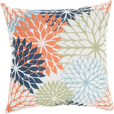 Navy floral throw outlet pillows