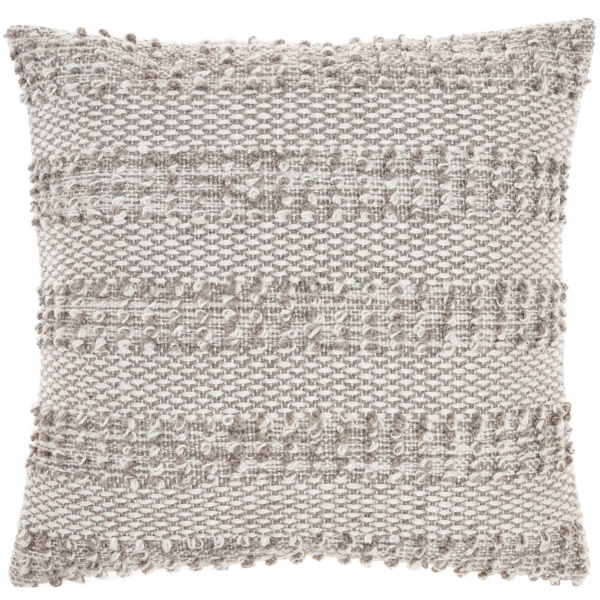 Liz Gray Woven Outdoor Throw Pillow Kirklands Home