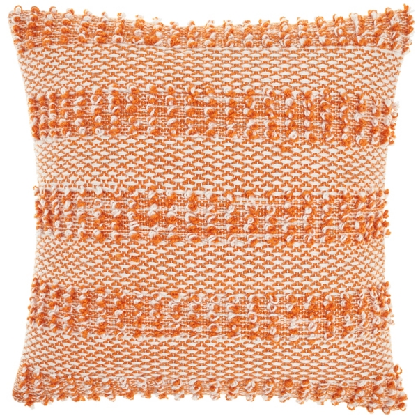 Liz Orange Woven Outdoor Throw Pillow Kirklands Home