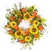 Bright Sunflower Mixed Floral Wreath
