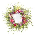 Pink and Purple Mixed Floral Wreath