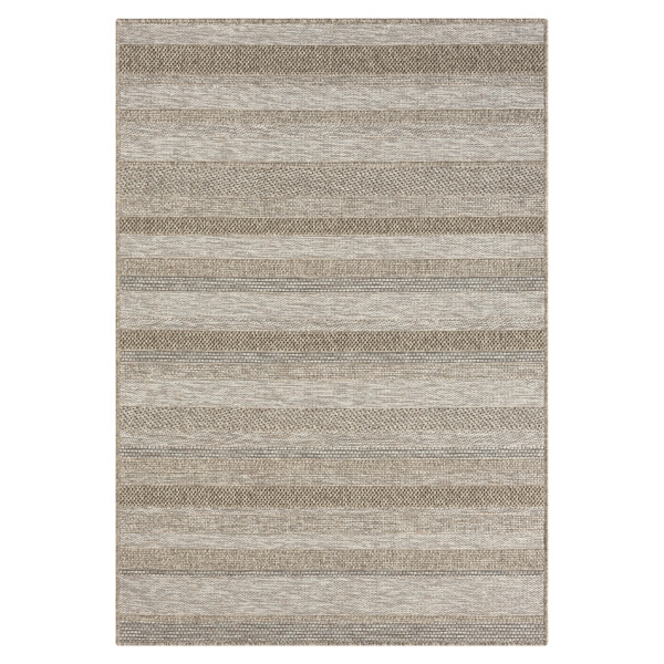 Tan Striped Indoor/Outdoor Area Rug, 5x7 Kirklands Home