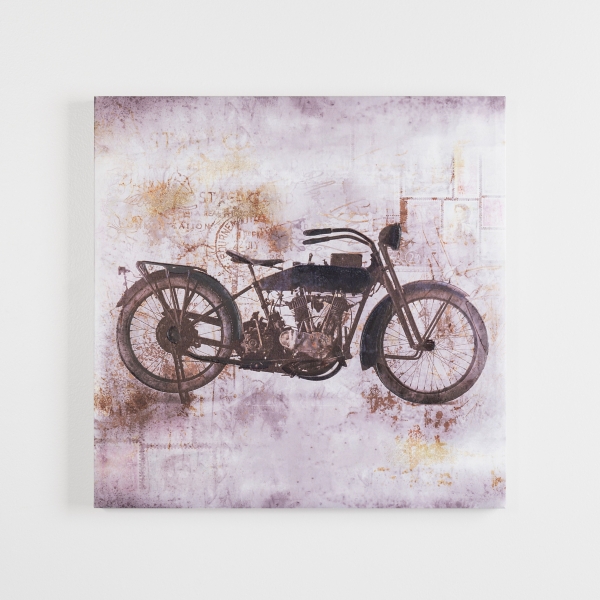 Vintage Motorcycle Canvas Art Print