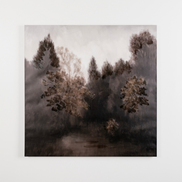 Foggy Deep Forest Canvas Art Print