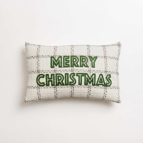 Merry christmas outlet lumbar pillow