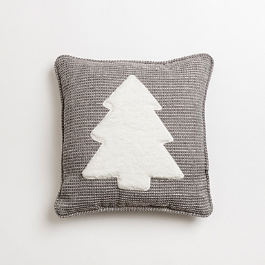 Plush Sherpa Holiday/christmas Tree Pillow Sherpa Holiday Pillows