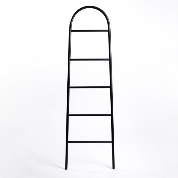 Black Metal Arched Leaning Ladder