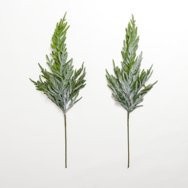 Snowy Norfolk Tree Stems, Set of 2