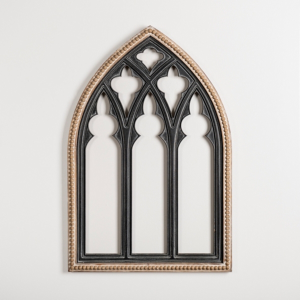 Natural and Black Beaded Arch Wall Plaque Kirklands Home