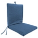 Blue French Edge Outdoor Chair Cushion