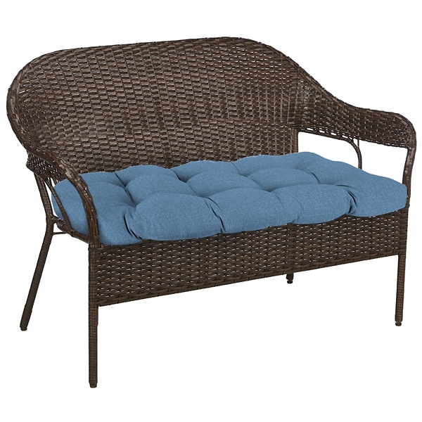 Light Blue French -pc. Outdoor Wicker Cushion Set