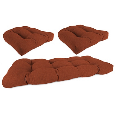 Outdoor settee cushions set of online 3