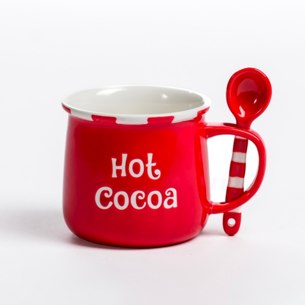 Happy Holidays Cocoa & Cake Appreciate Spooner Mug Gift Set