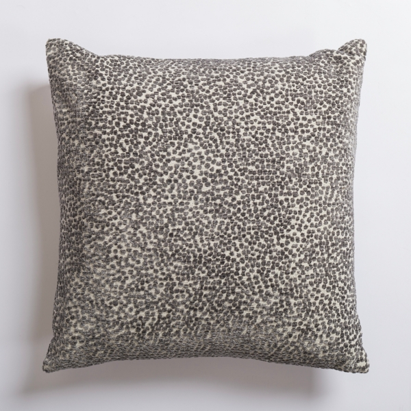 Grey Leopard Print Throw Pillow, Neutral Animal Couch Accent