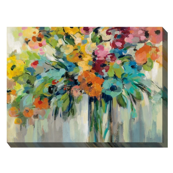 Charisma Floral Outdoor Canvas Art Print | Kirklands Home