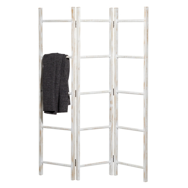 White 3Panel Hinged Ladder Kirklands Home