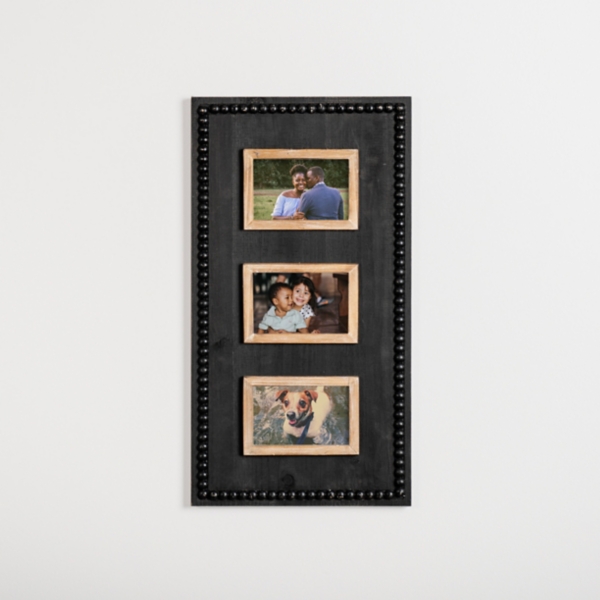 Trio Collage Frame - White, 4x6  Display 3 Photos in 1 Picture Frame