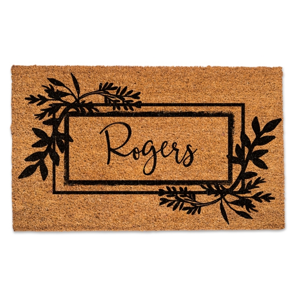 Personalized Botanical Border Doormat Kirklands Home