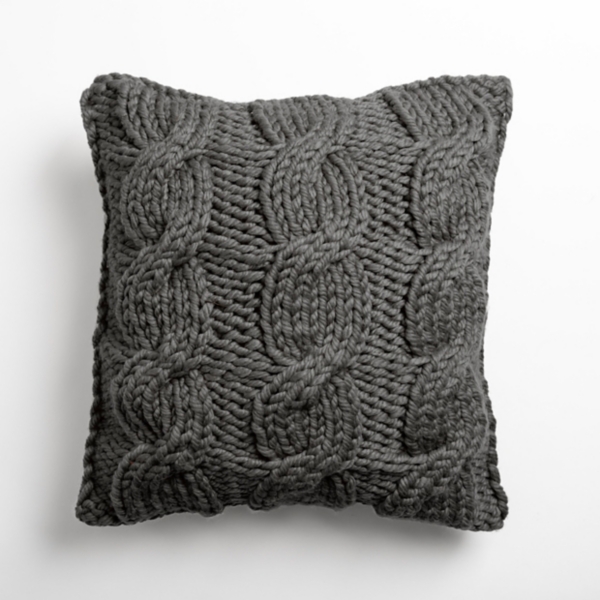 Gray Chunky Knit Pillow Kirklands Home