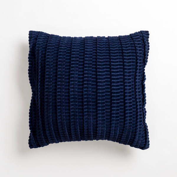 Navy Jules Velvet Cord Pillow Kirklands Home