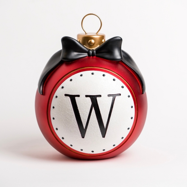 Monogram W Outdoor Christmas Ornament | Kirklands Home