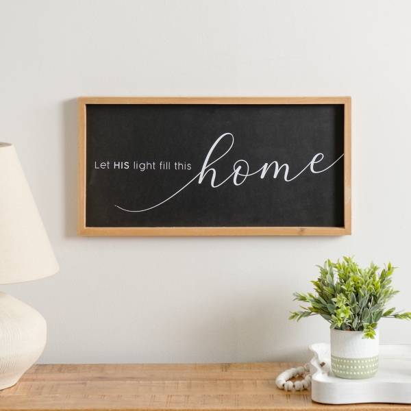 Let His Light Fill This Home Wall Plaque | Kirklands Home