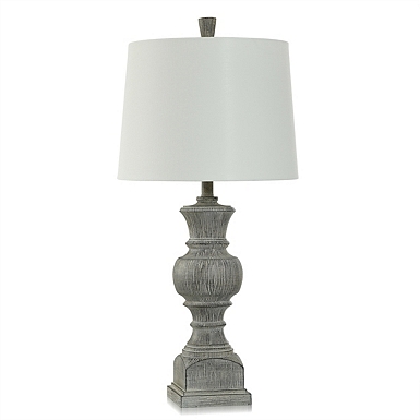 Rustic distressed cream on sale table lamp