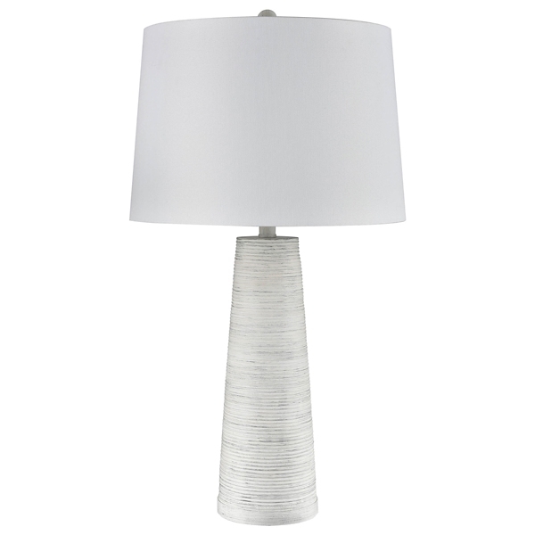 White Textured Taper Table Lamp | Kirklands Home