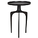 Black Metal Arched Legs Side Table