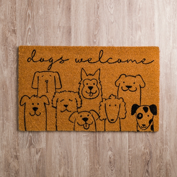 Cute Dogs Welcome Doormat