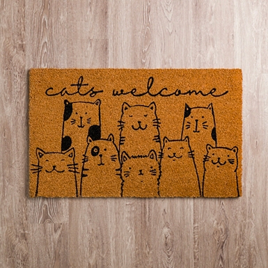 Dogs Welcome People Tolerated Doormat 18x30 – MDStickerShop