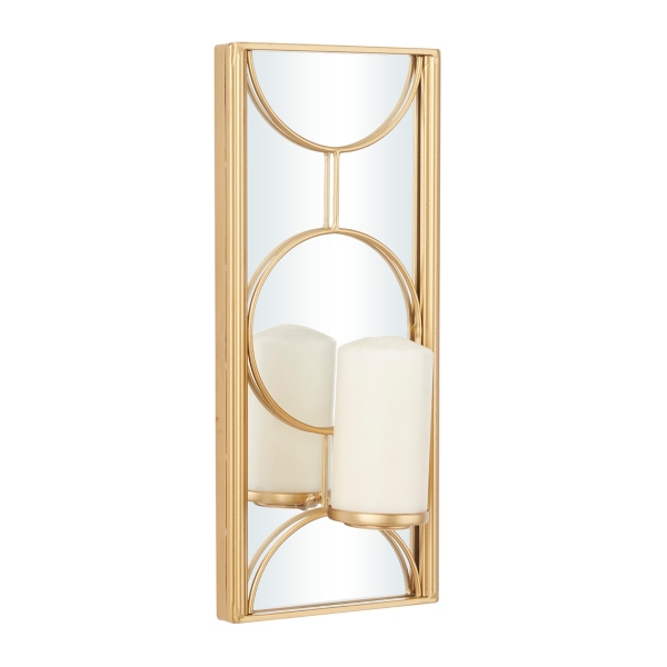 Gold on sale candle sconces